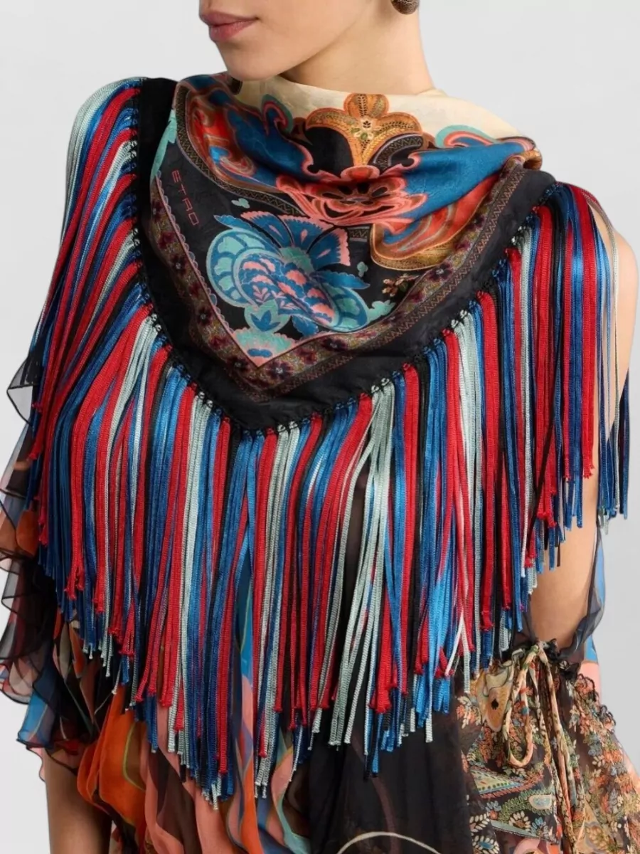 Etro Silk Floral-Print Scarf
