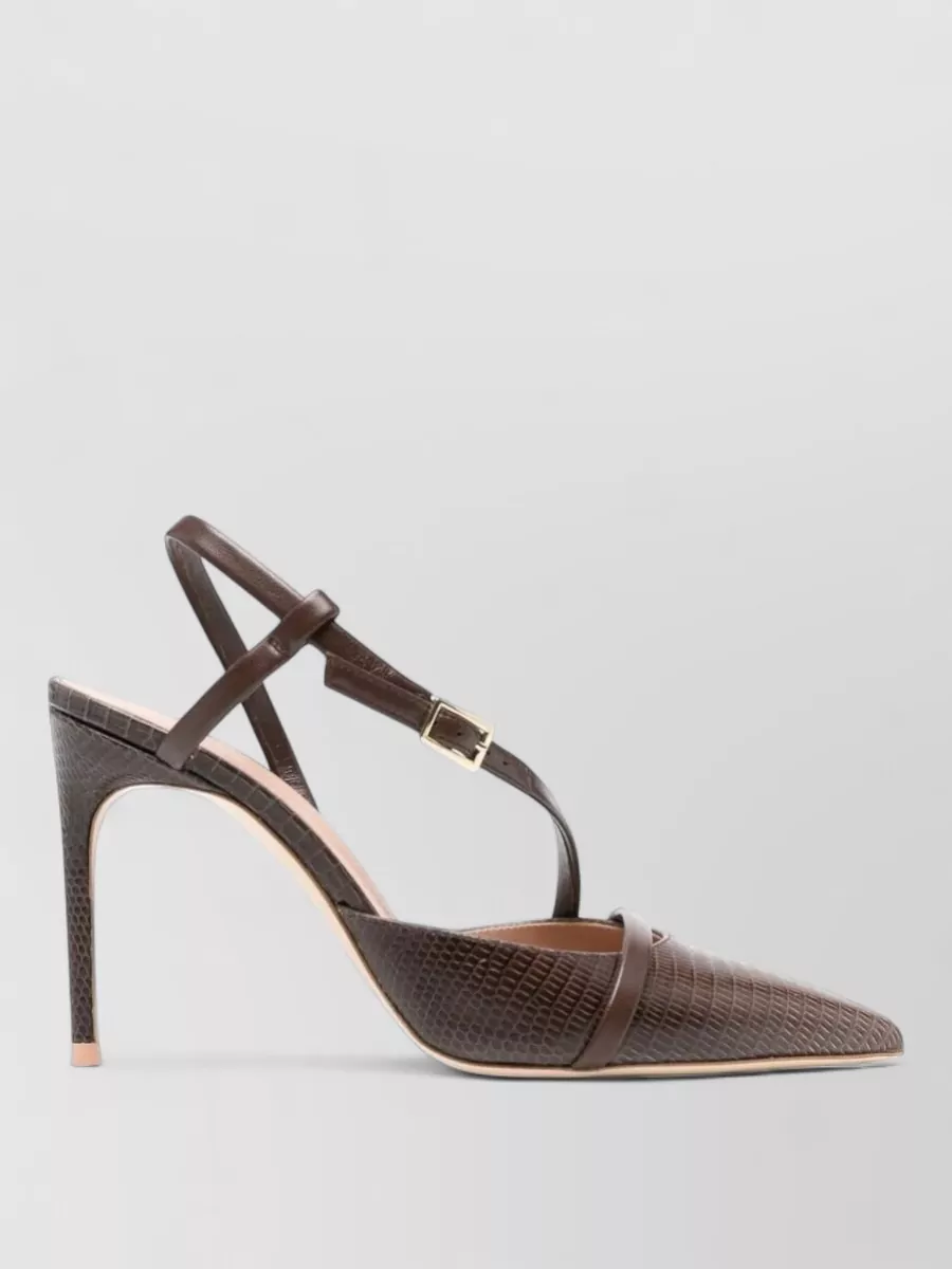 Malone Souliers Valeria Pointed Slingback Pump Textured Pattern