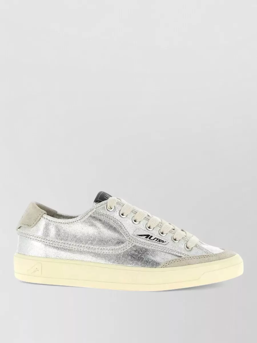 Autry Canvas Suede Low-Top Sneakers