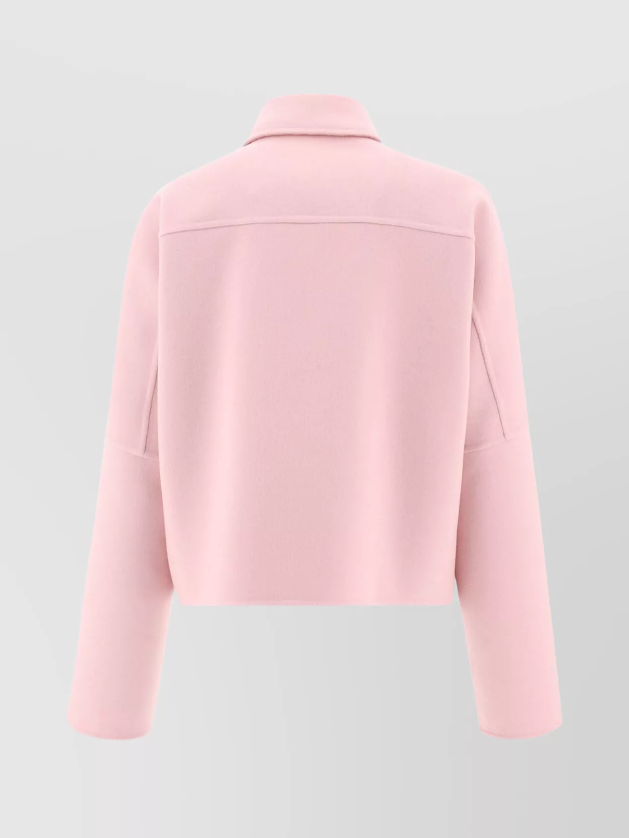 Jil Sander Collared Cropped Jackets Long Sleeves In Pink