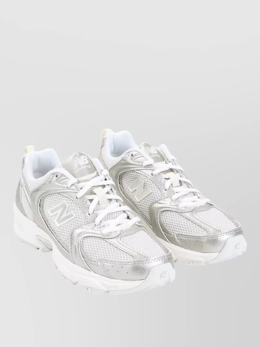 New Balance Leather Mesh Low-Top Sneakers