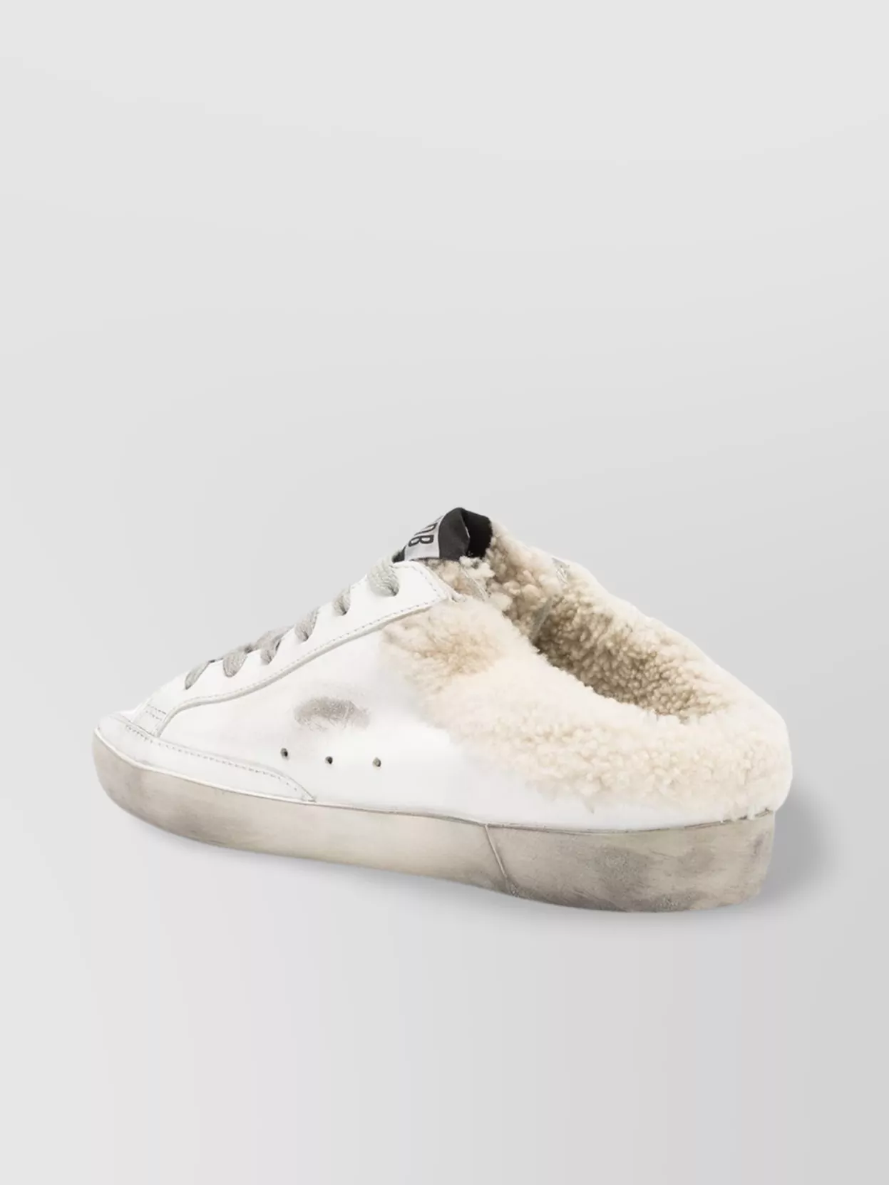 Golden Goose Distressed Leather Sneakers Glitter Star