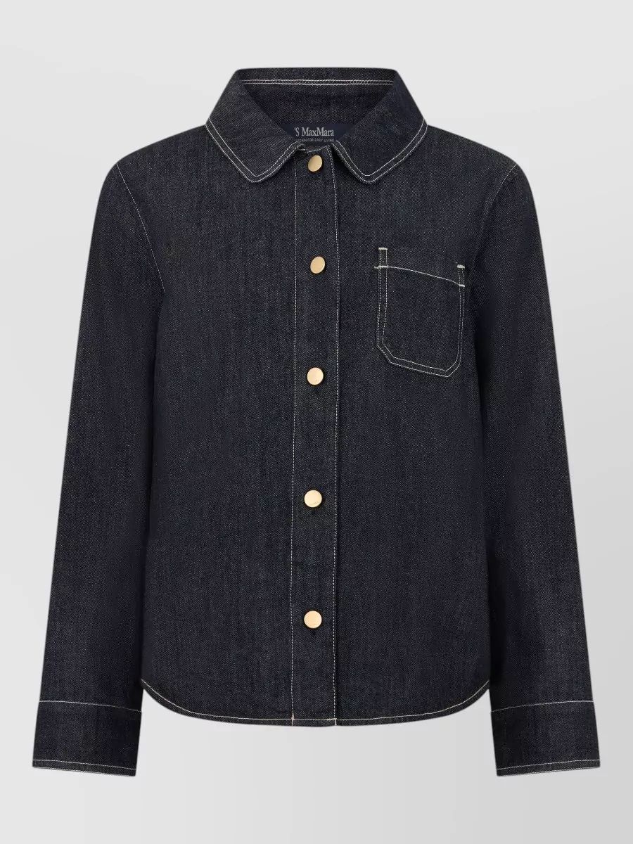 S Max Mara Denim long-sleeve shirt
