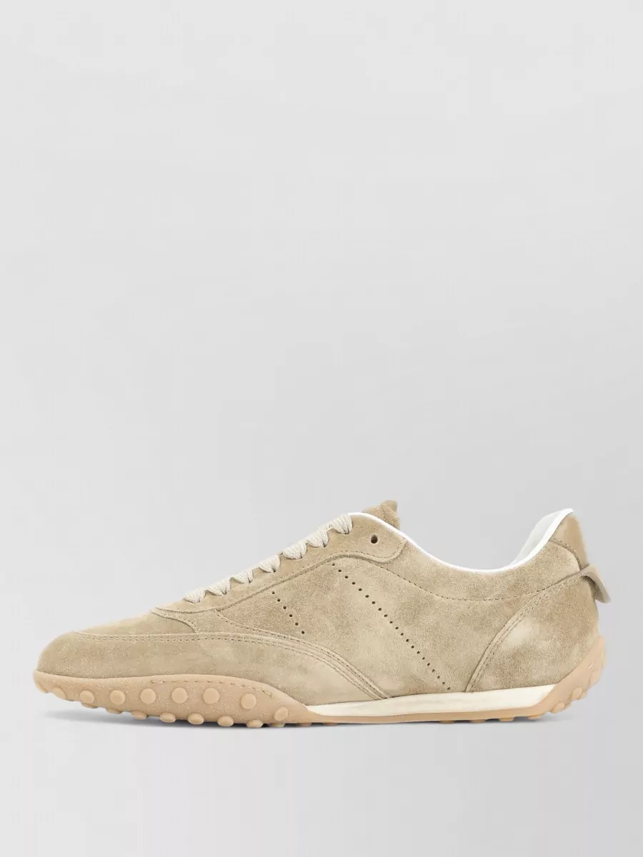 Tod's Suede Panelled Lace-Up Sneakers