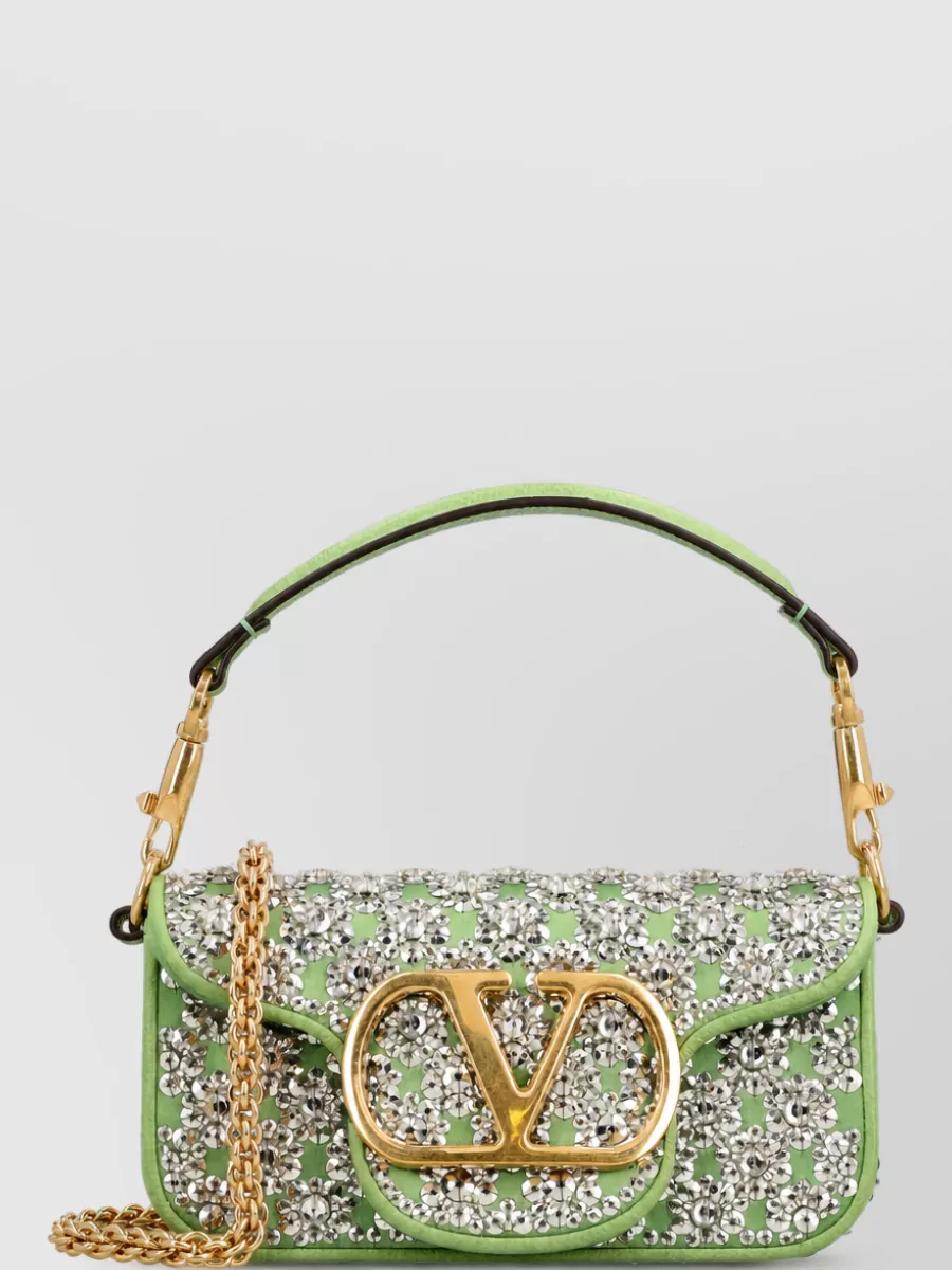 Valentino Garavani locò small satin clutch bag