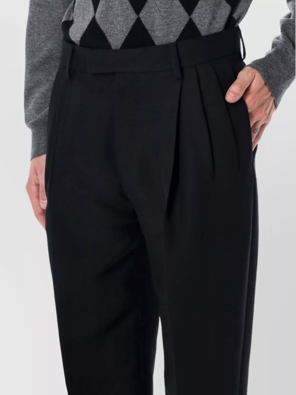 Ferragamo Tailored Trousers With Pleats And Pockets