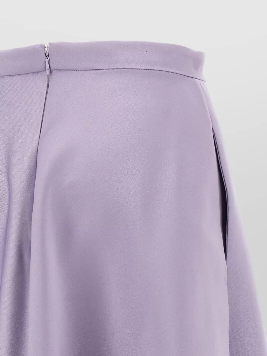 Elisabetta Franchi High Waist Duchesse Skirt Gold Chain