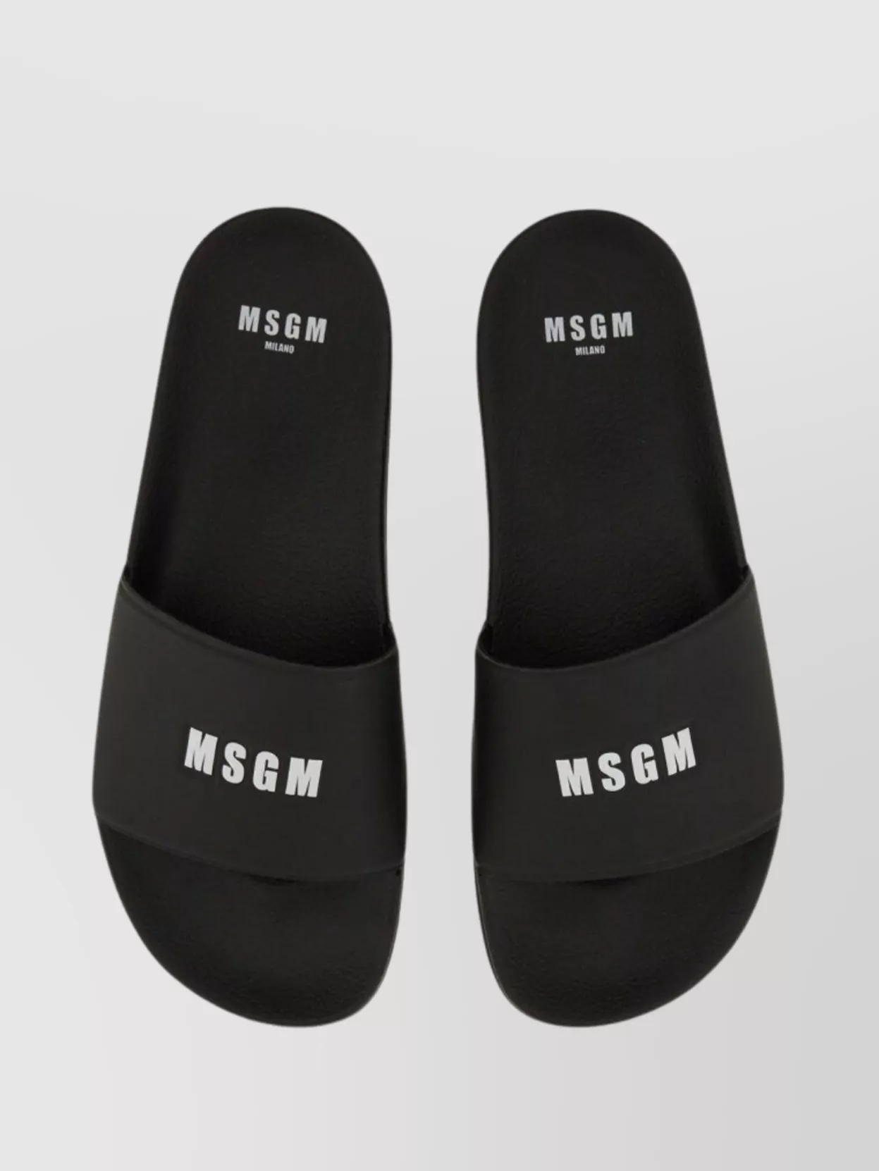 Msgm Logo Flat Sole Open Toe Slide