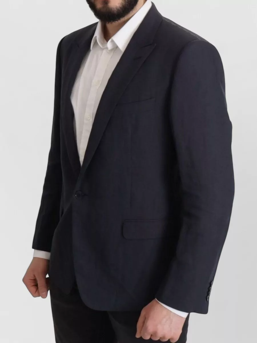Dolce&Gabbana Linen Single-Breasted Blazer