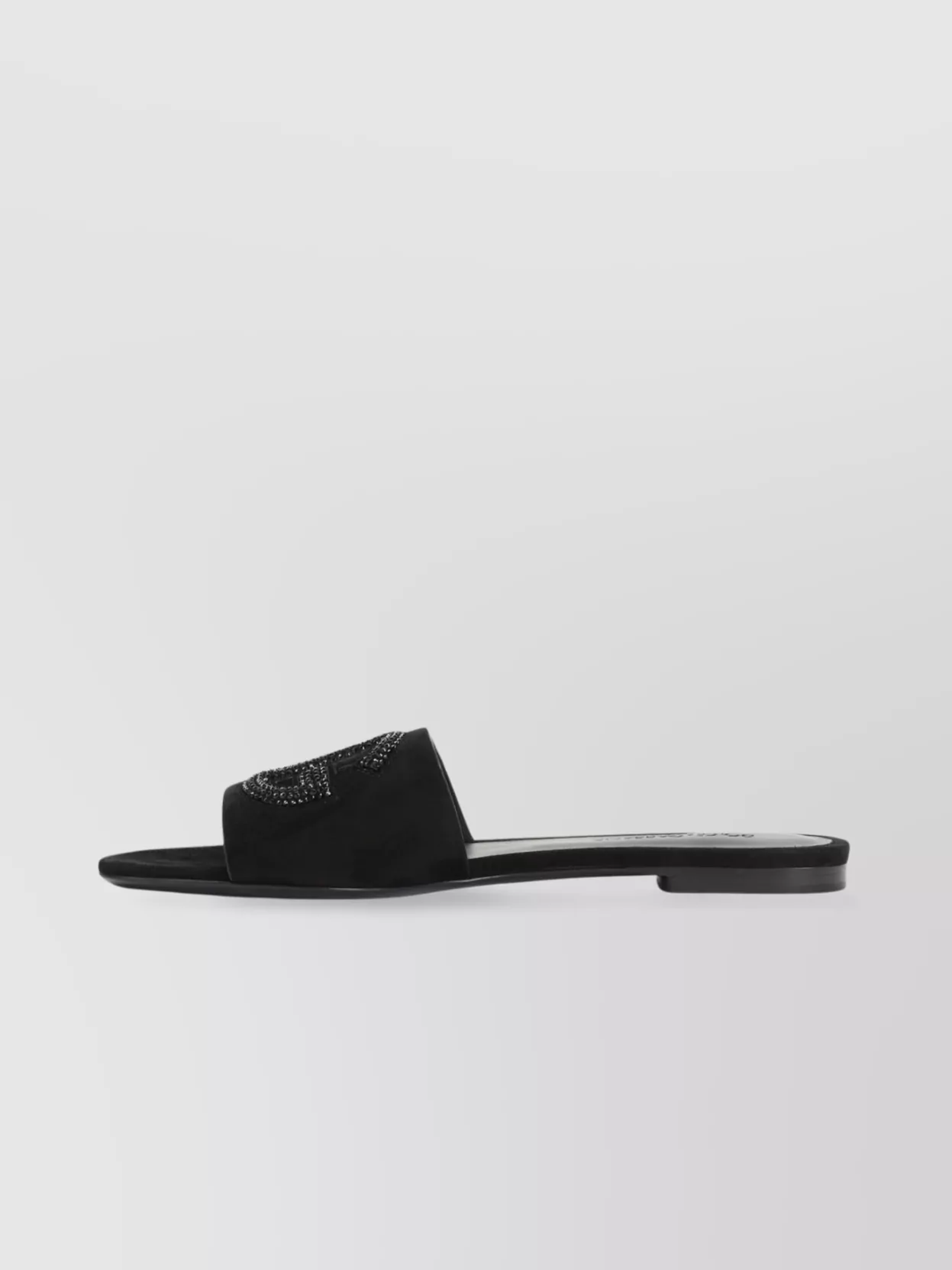 Dolce&Gabbana Embellished Leather Slide Slippers