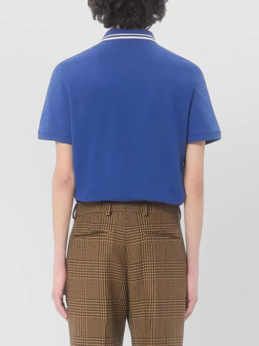 Valentino Garavani Cotton Piqué Polo Shirt Vlogo Patch