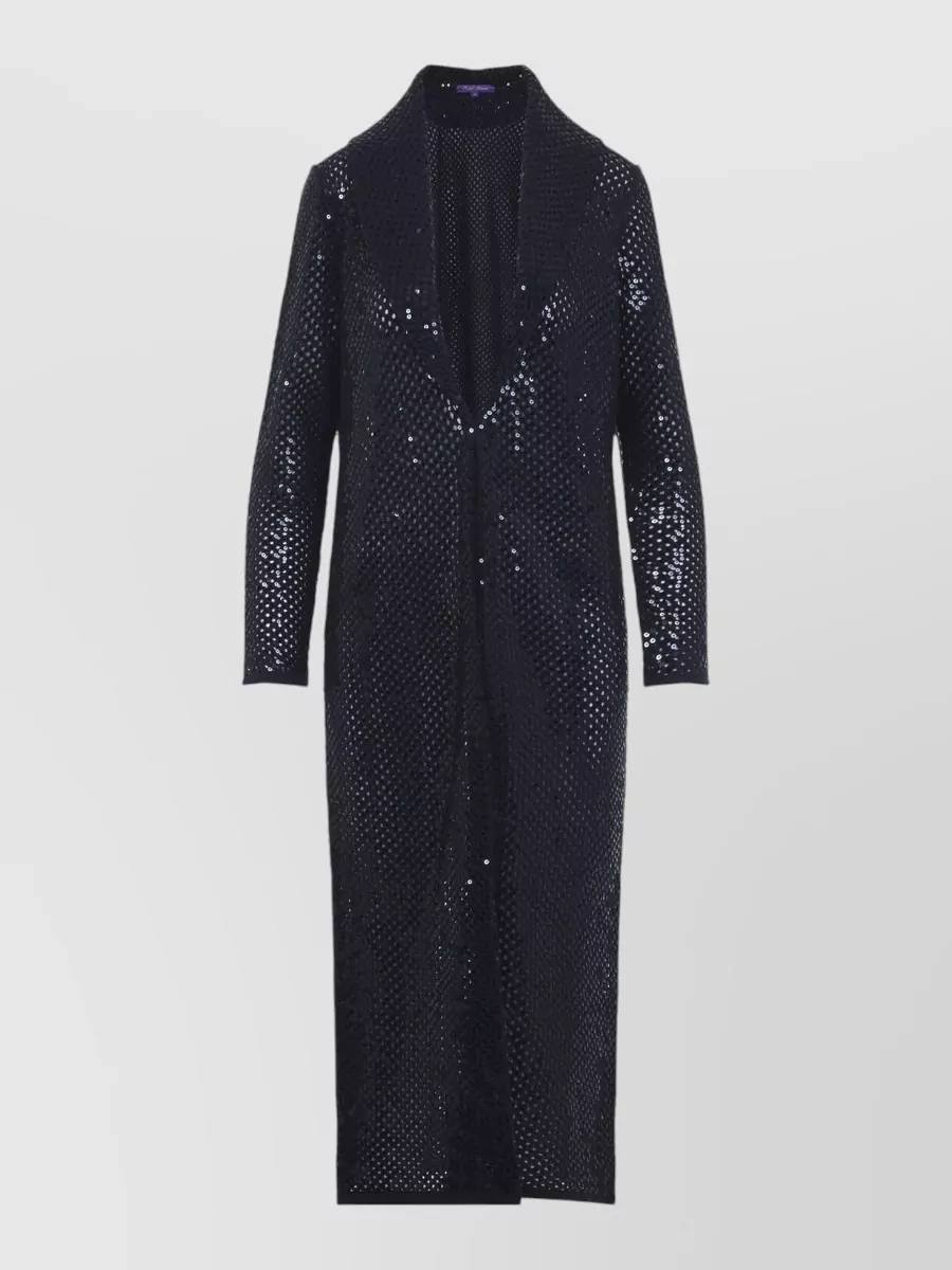 Ralph Lauren Collection Cashmere Mesh Long-Sleeve Maxi Cardigan