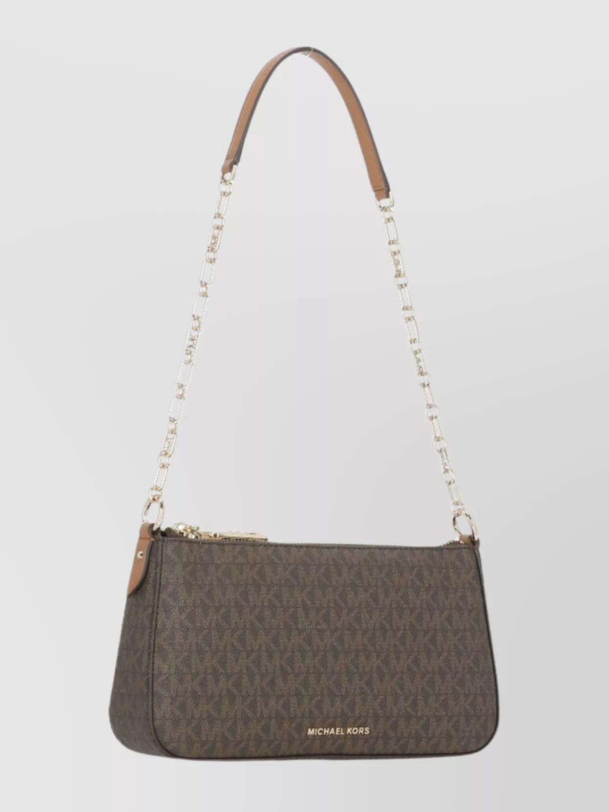 Michael Michael Kors Monogrammed Chain Strap Shoulder Bag