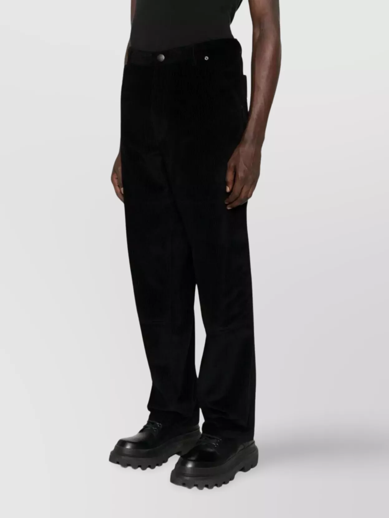 Moncler Corduroy Trousers With Pockets And Loops