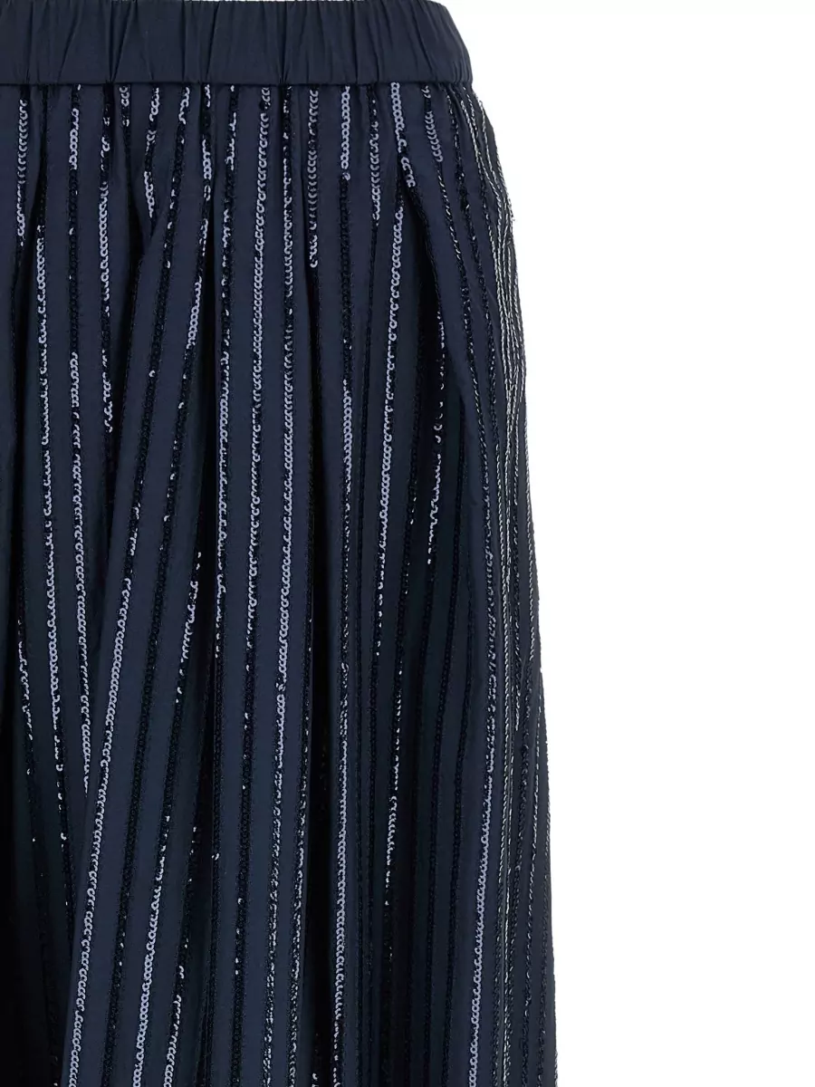 Weekend Max Mara Fiordi Sequin Pleated Skirt