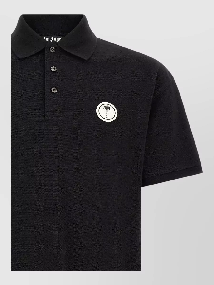 Palm Angels Logo Patch Polo Shirt