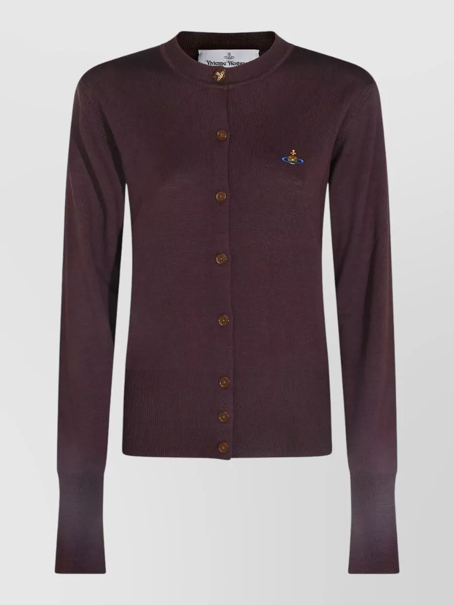 Vivienne Westwood wool crewneck long-sleeve cardigan