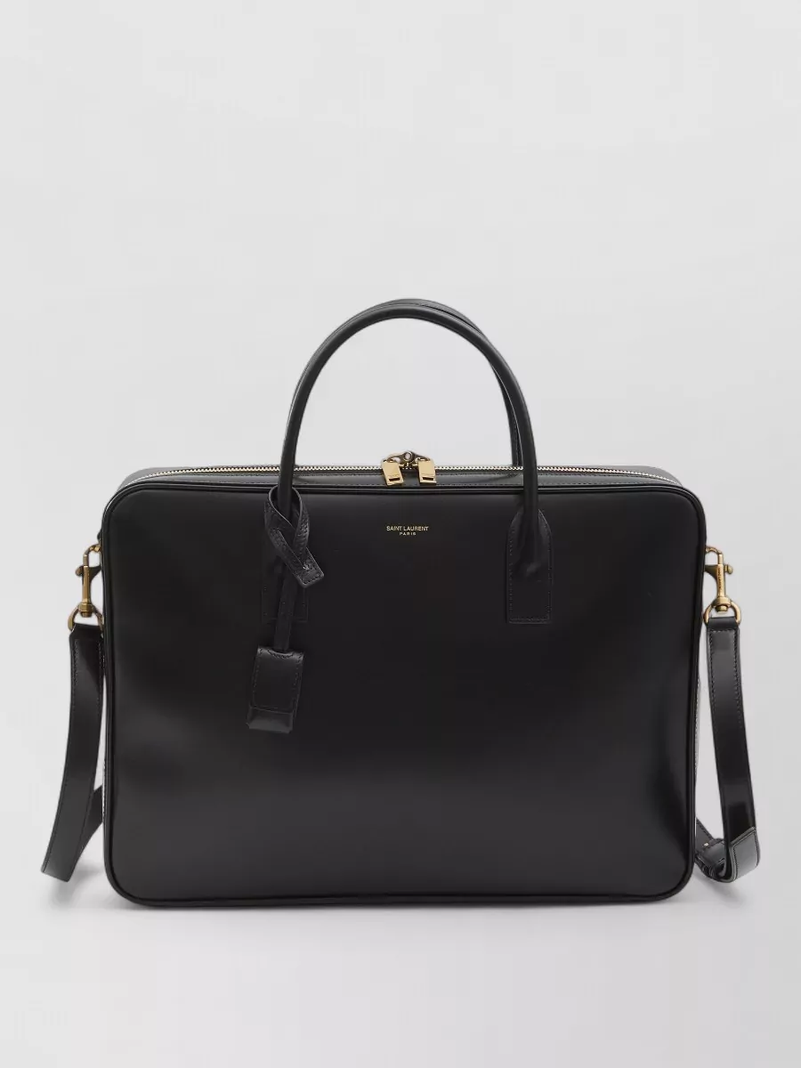 Saint Laurent calfskin sac de jour briefcase