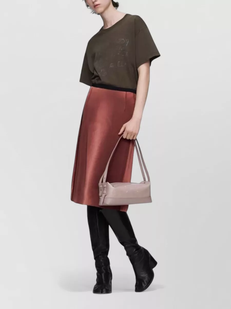 Maison Margiela Crew Neck Graphic Number Motif T Shirt