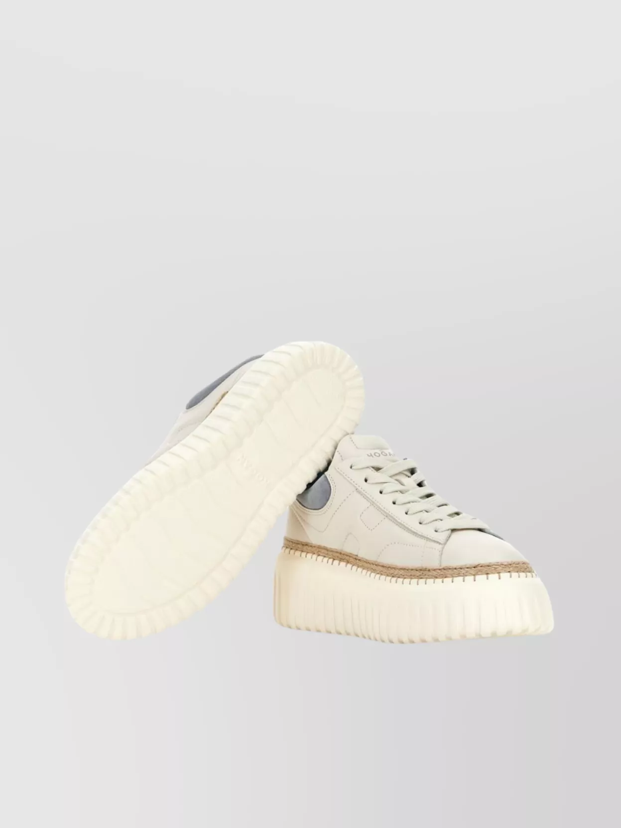 Hogan Leather Sneakers With H-stripes And Chunky Sole
