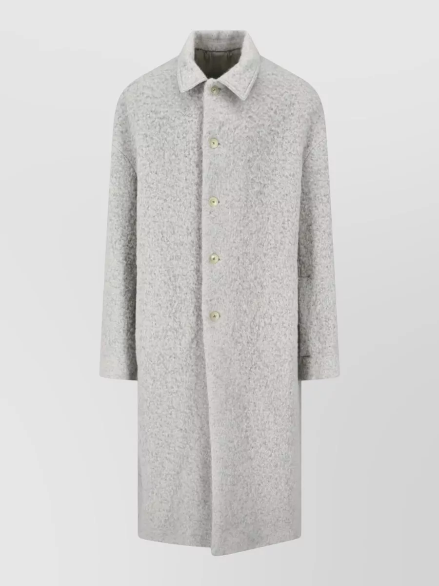 Rick Owens Alpaca wool single breasted coat