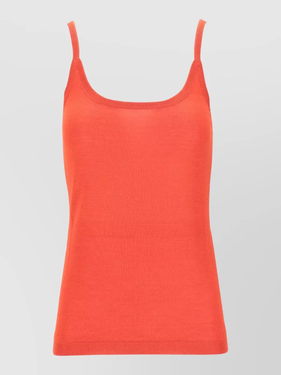 La Rose cashmere silk tank top