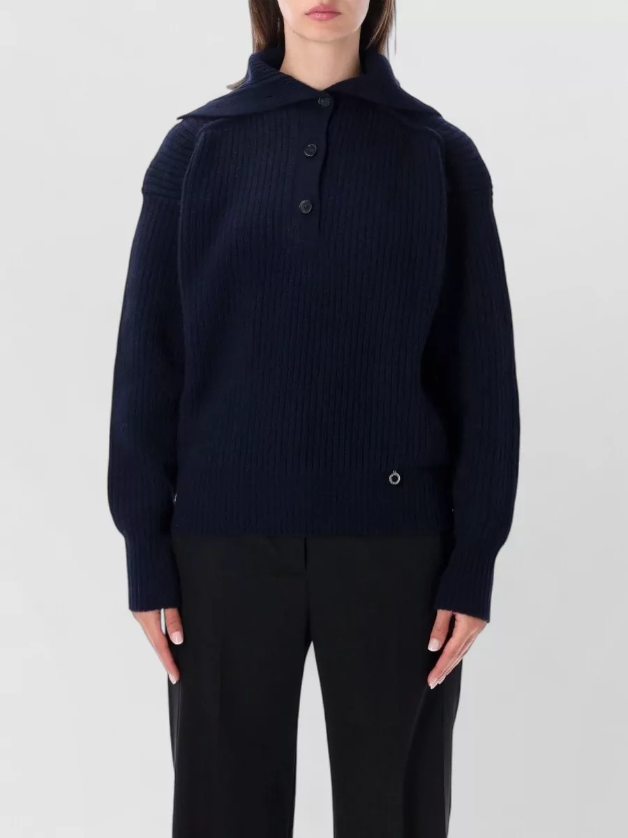 Stella Mccartney cashmere ribbed relaxed-fit turtleneck sweater