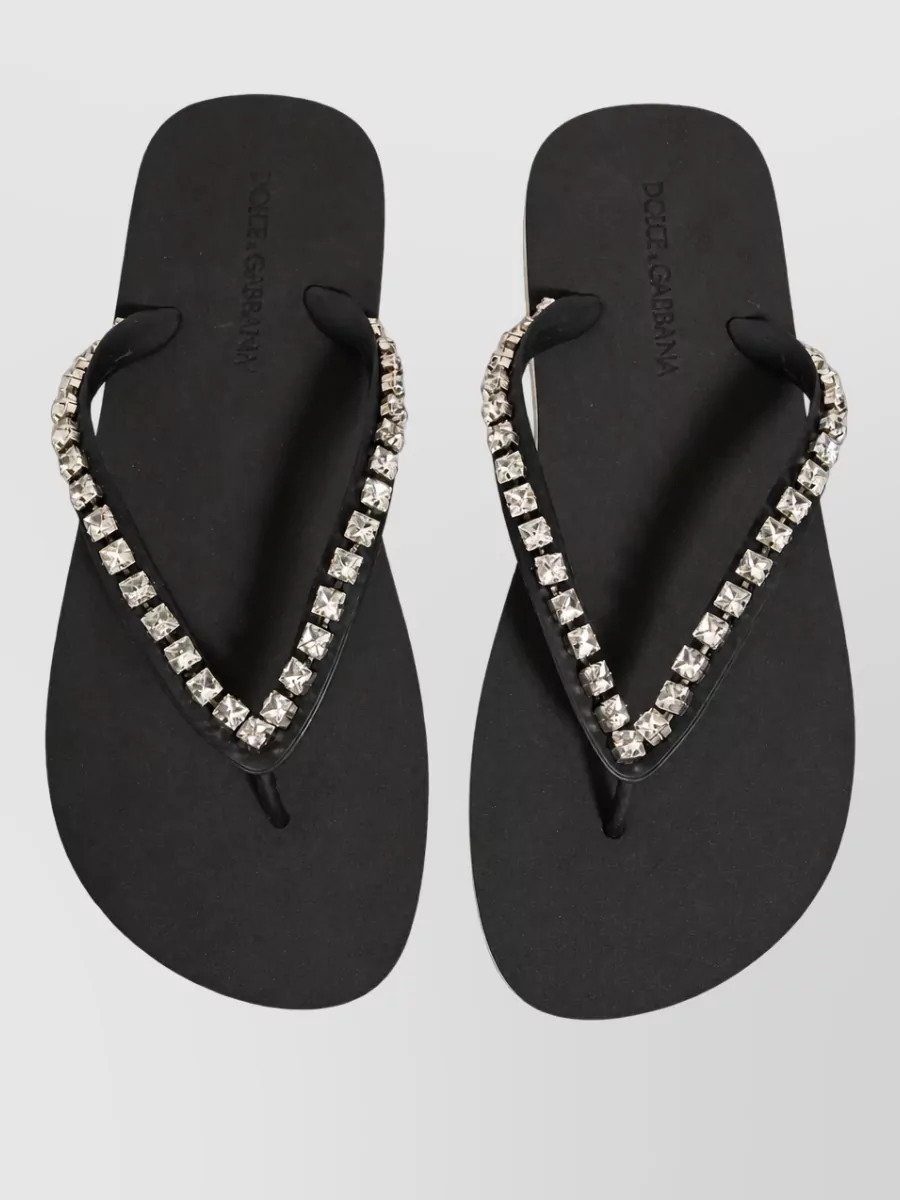 Dolce&Gabbana Embellished Flip Flops