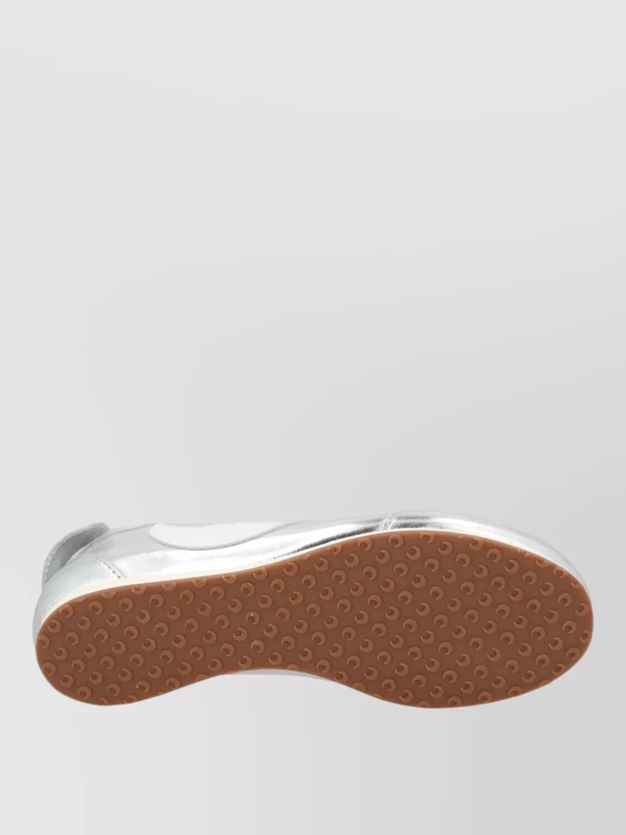 Marine Serre Low Top Metallic Sneakers Rubber Sole