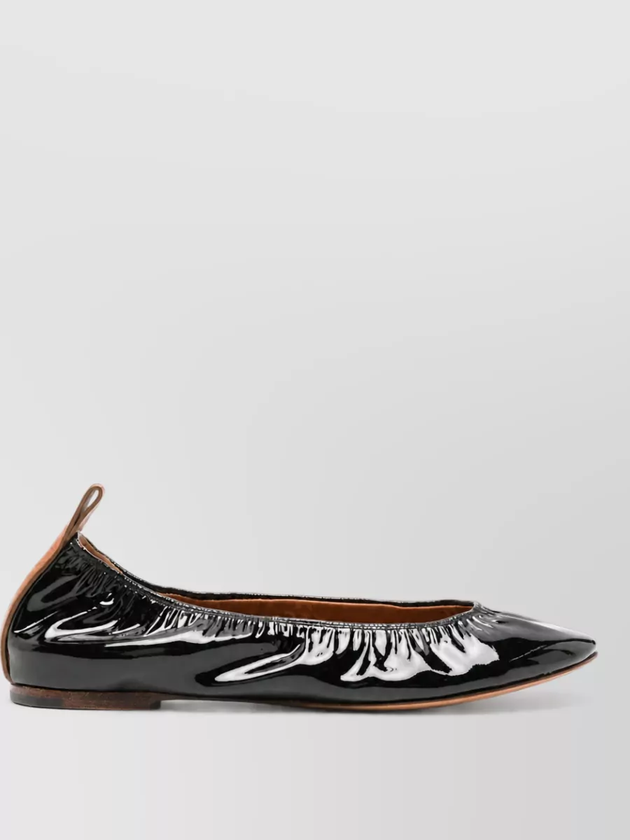 Lanvin patent leather ballerina shoes