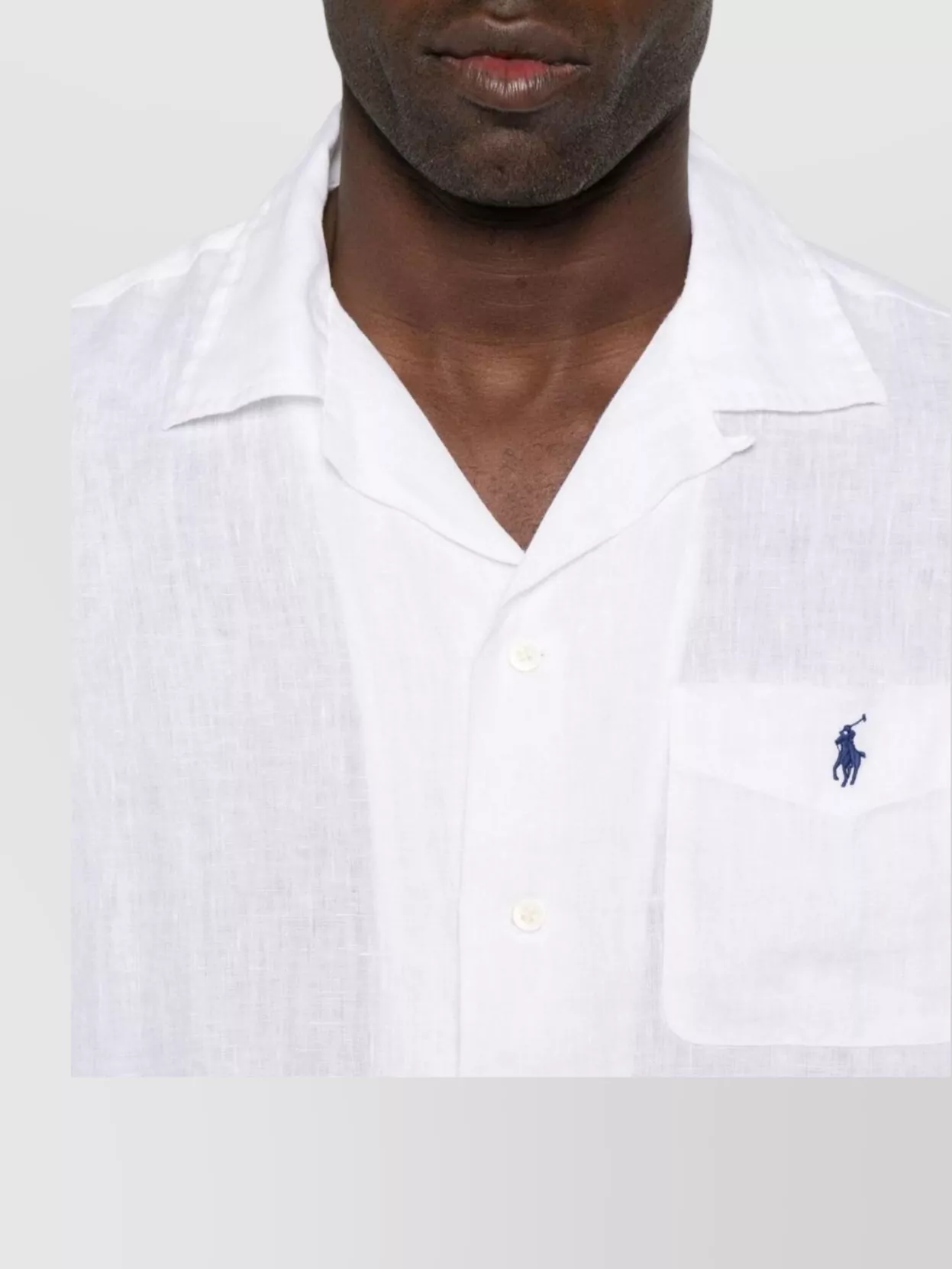 Ralph Lauren Logo Chest Pocket Shirt With Pleat Detail