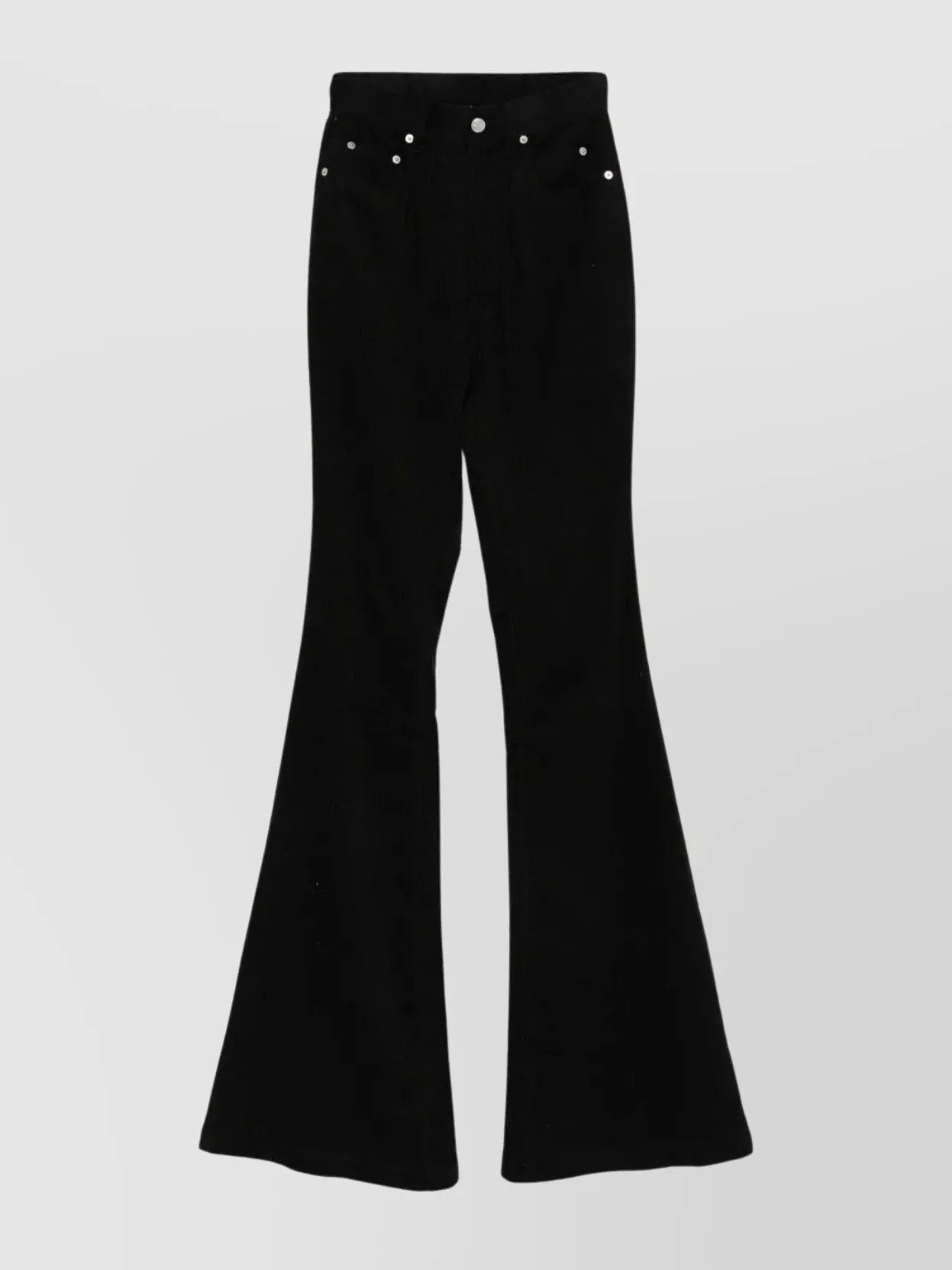 Rick Owens Bootcut Trousers Flared Leg In Black