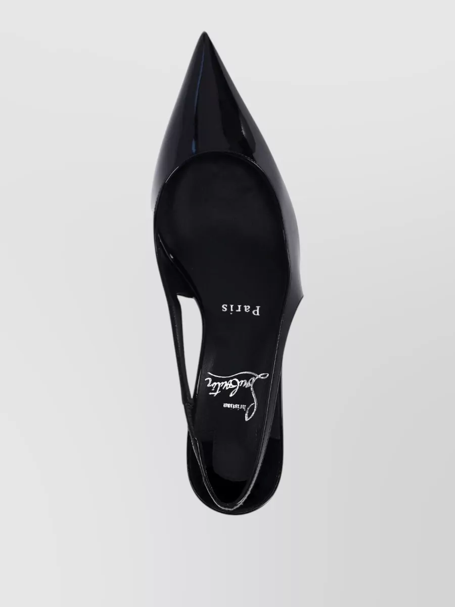 Christian Louboutin Patent Leather Slingback Pumps