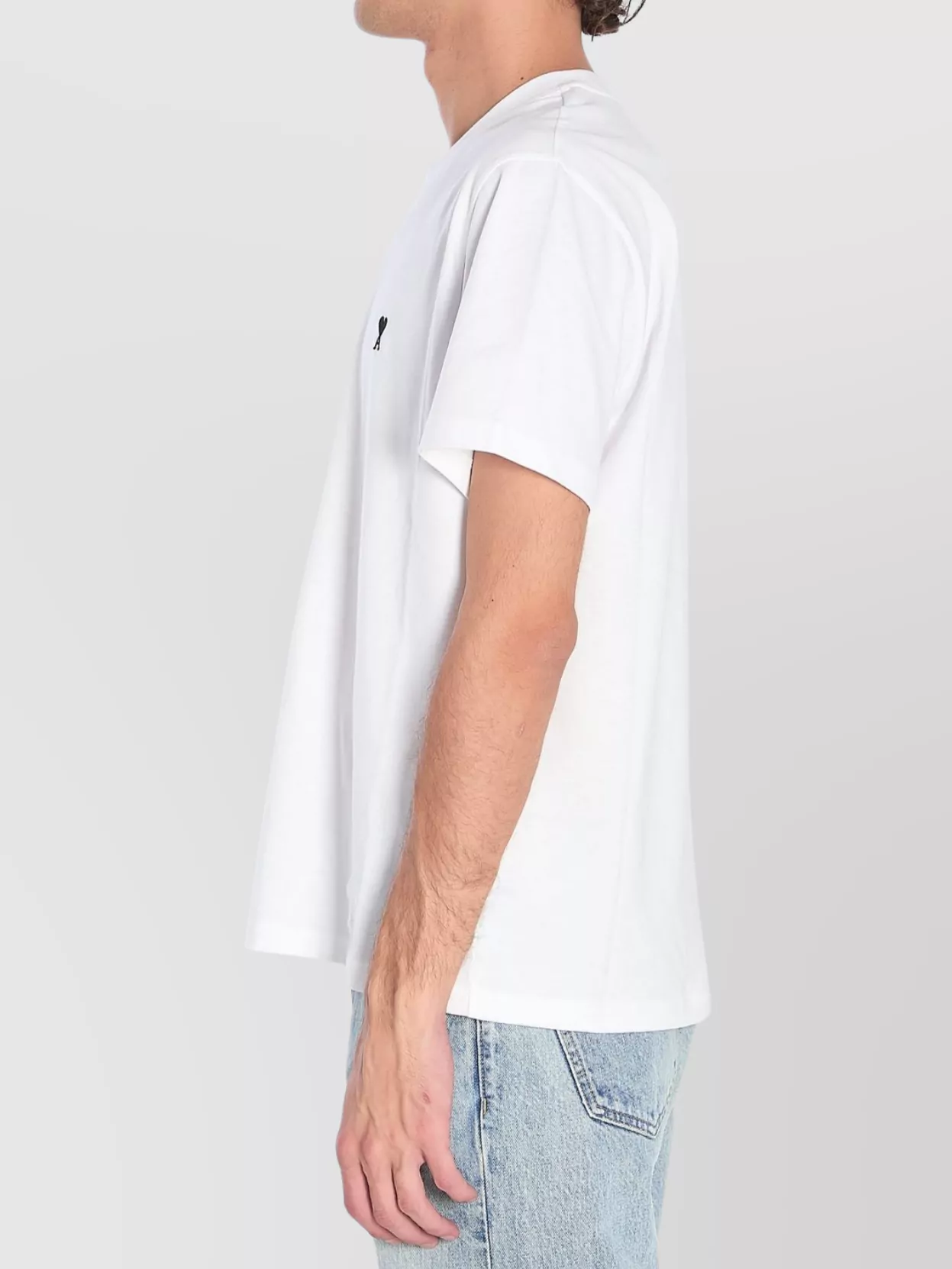 Ami Paris Heart Logo Crew Neck T-Shirt
