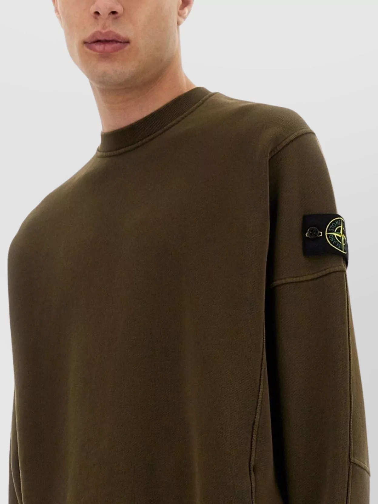 Stone Island Cotton Crew Neck Sweatshirt
