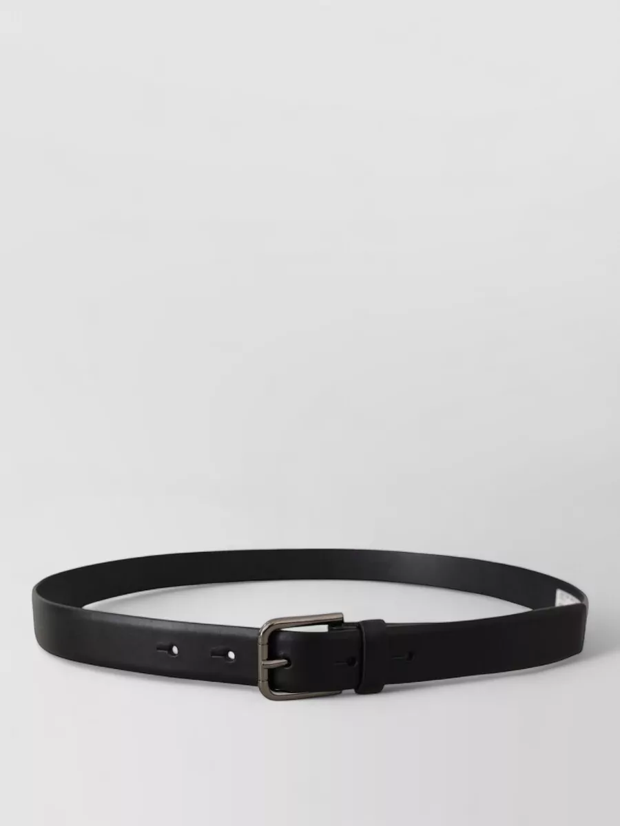 Dolce&Gabbana leather logo buckle belt