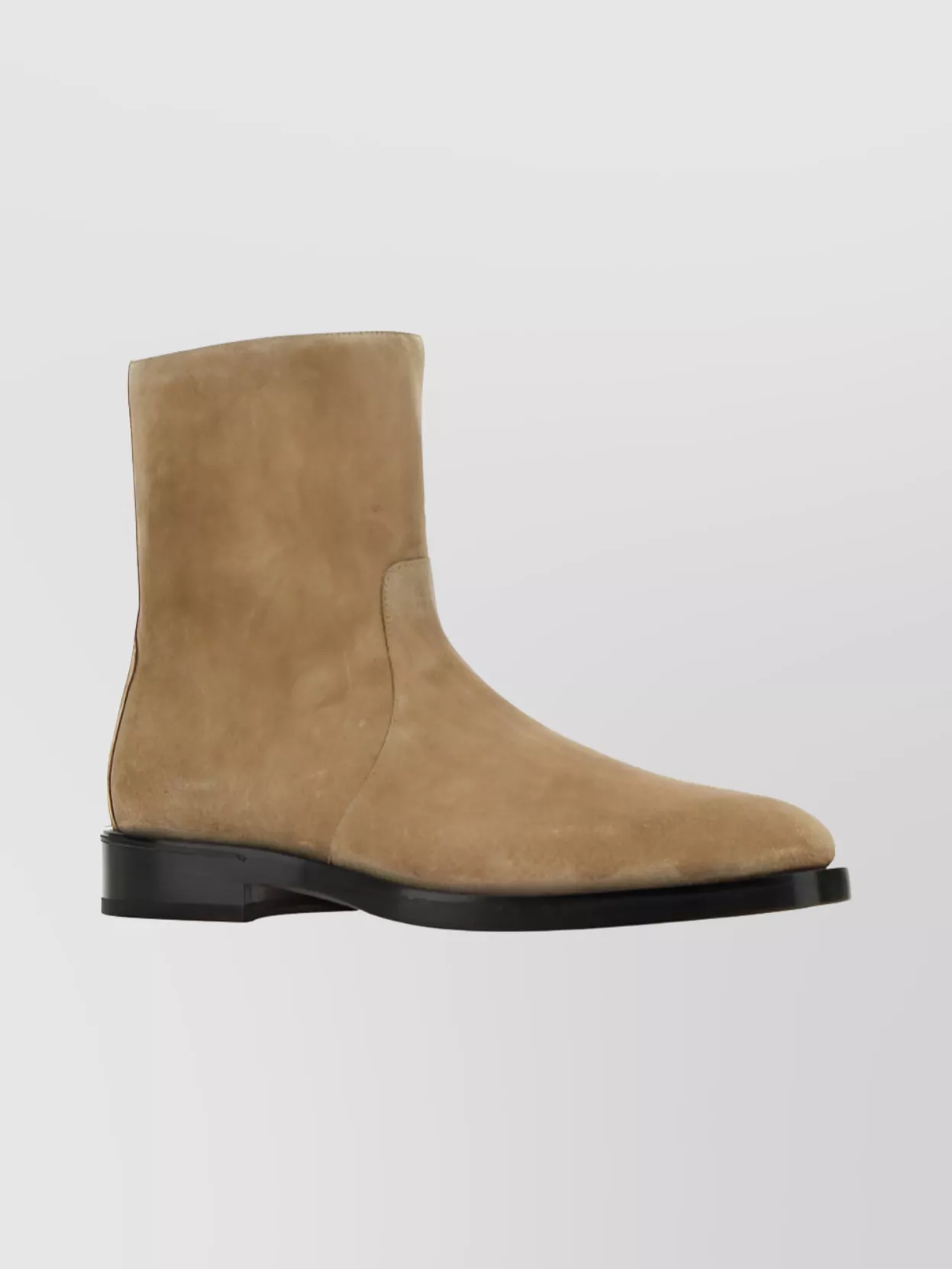 Ferragamo Cappuccino Suede Gerald Ankle Boots In Brown
