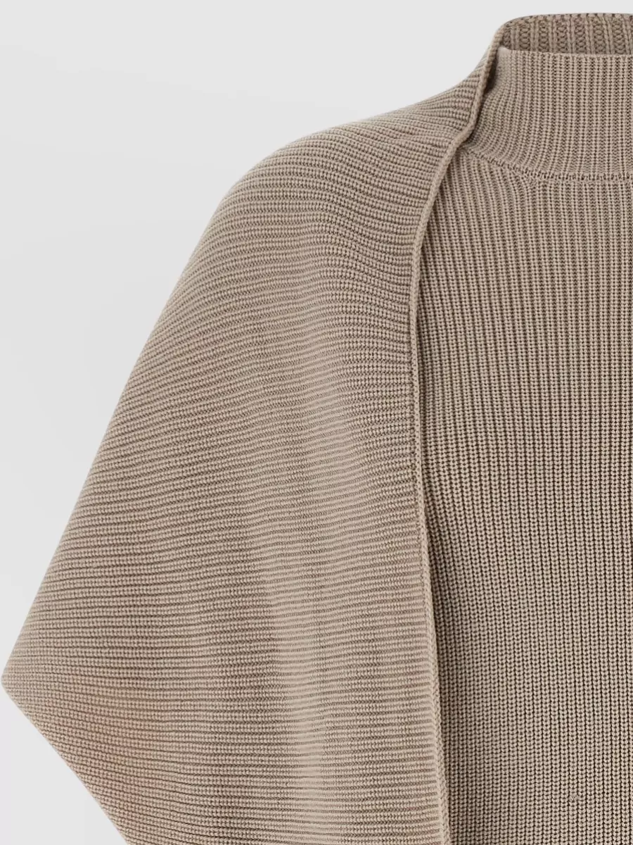 Entire Studios Wool High Neck Wrap Sweater