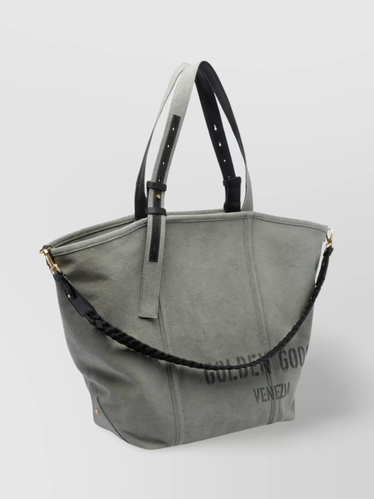 Golden Goose Canvas Tote Bag 2 Straps