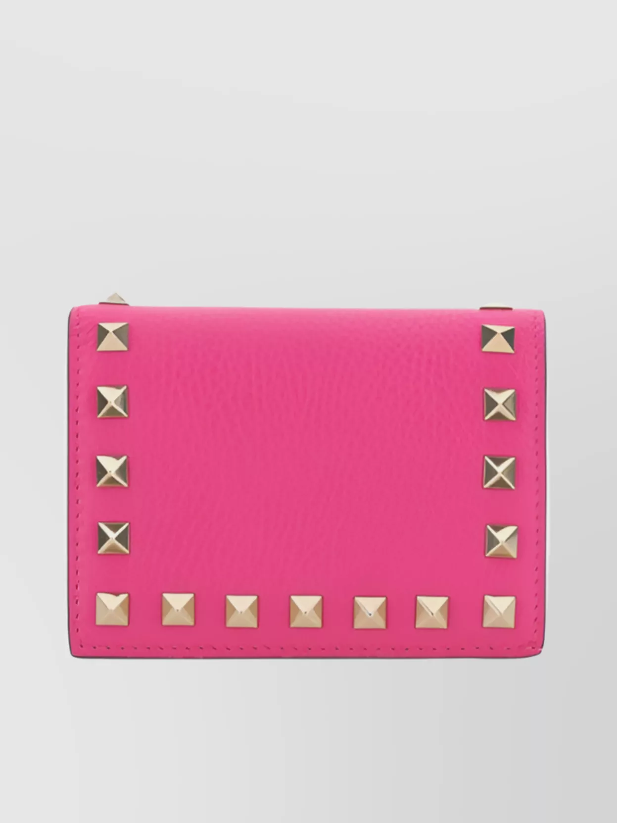 Shop Valentino Rockstud Wallet With Beading And Contrast