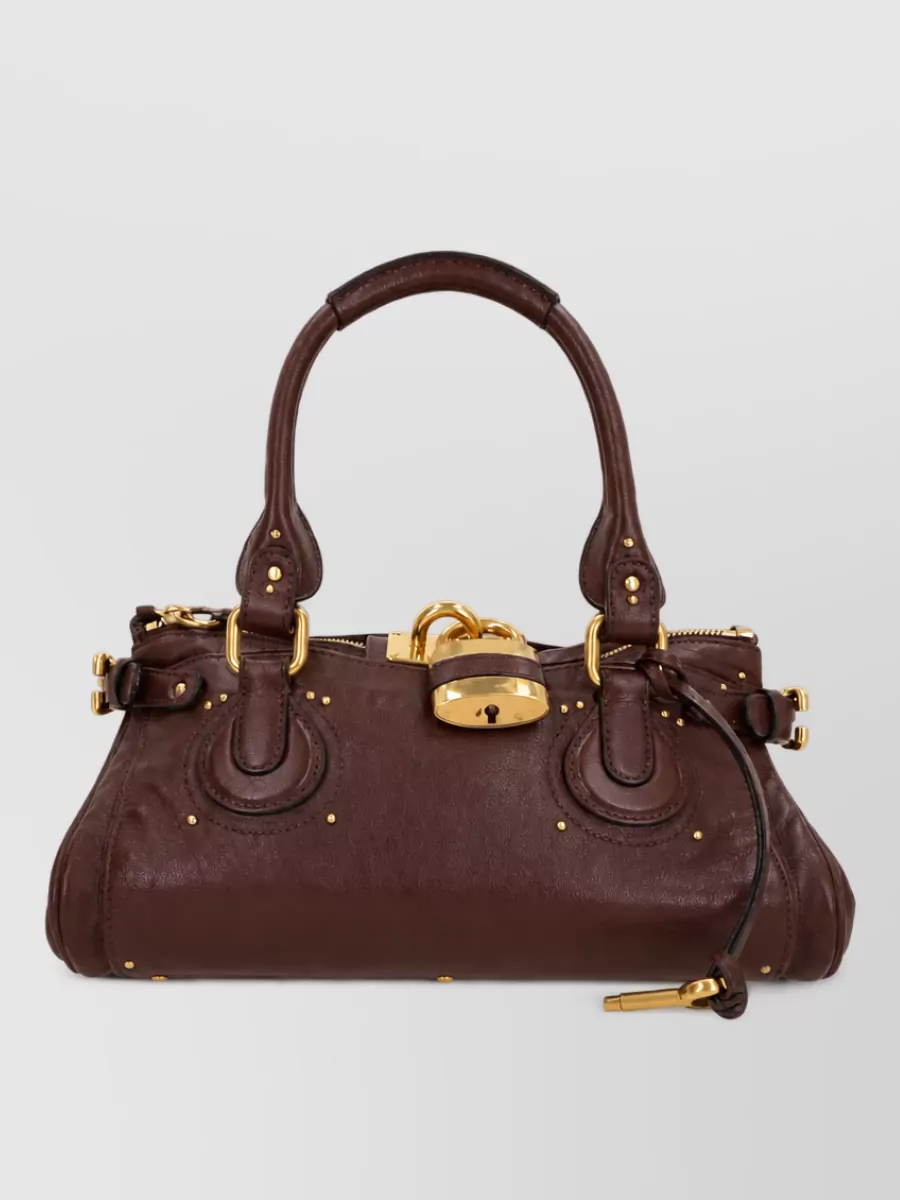 Chloé Na Leather Clutch Bag