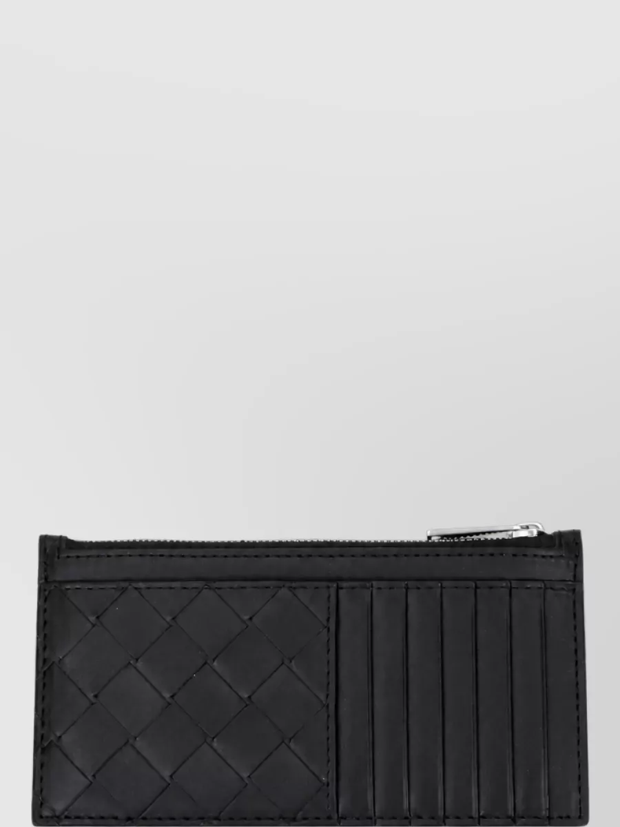 Bottega Veneta leather braided card holder