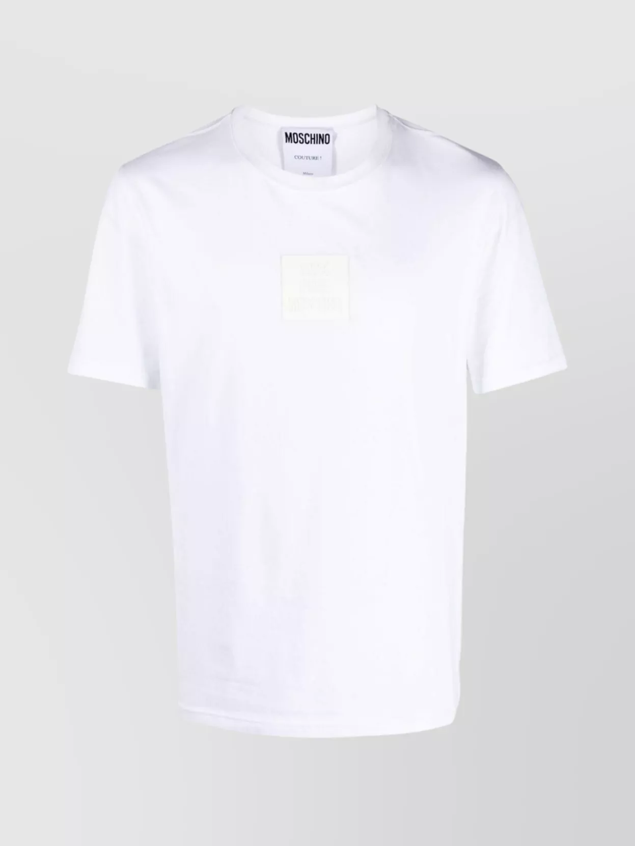 Shop Moschino Relaxed Fit Crew Neck T-shirt In White