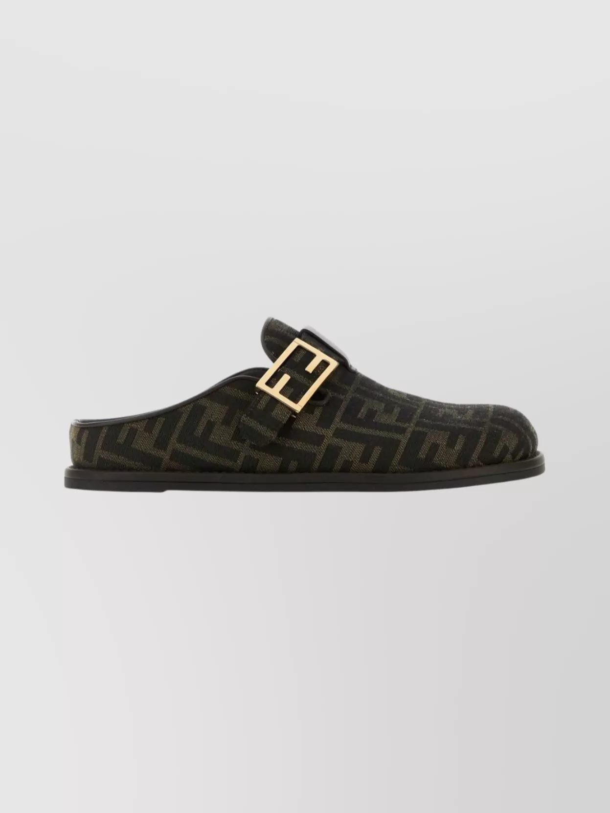 Fendi Camouflage Mules Buckle Detail