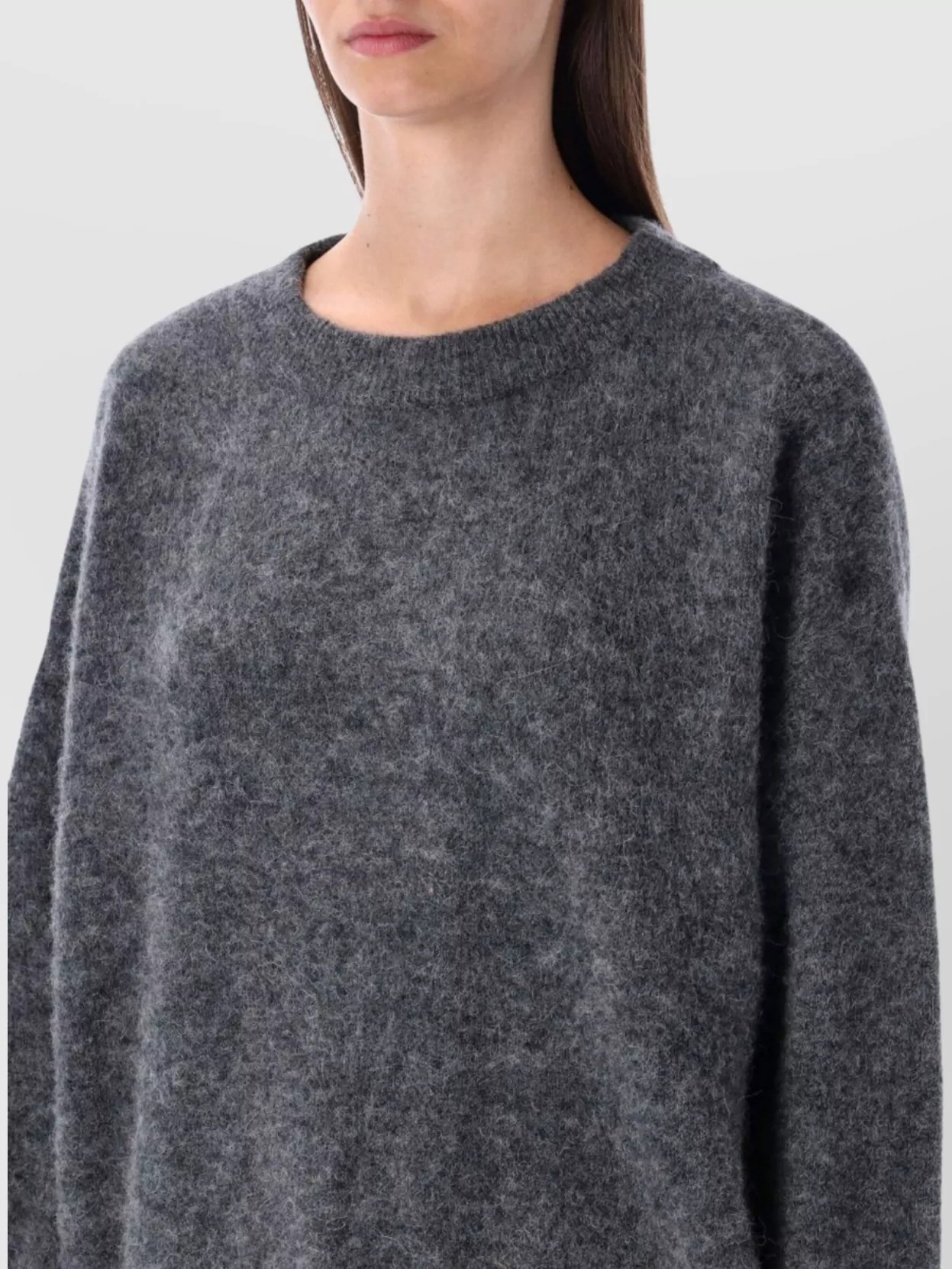 American Vintage Soft Knit Sweater With Ribbed Cuffs And Hem
