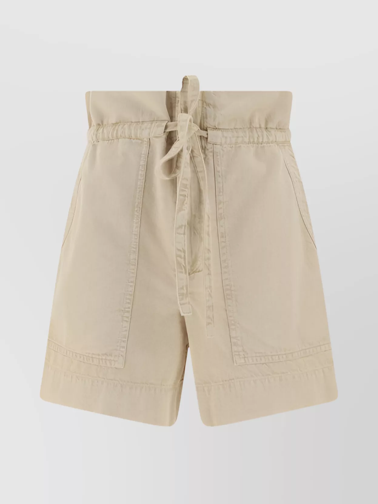Shop Isabel Marant Étoile Ipolyte Cotton Patch Pocket Shorts