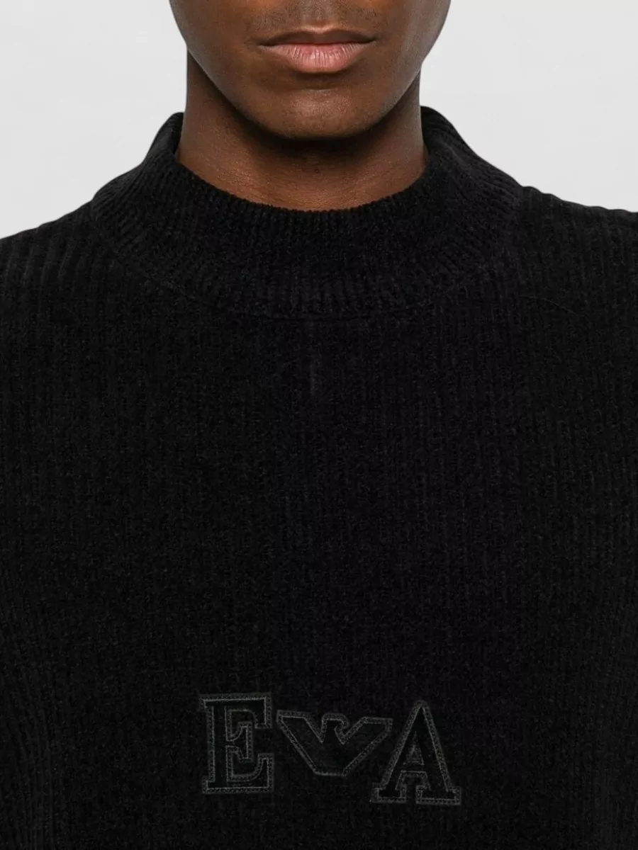 Emporio Armani Ribbed High-Neck Jumper
