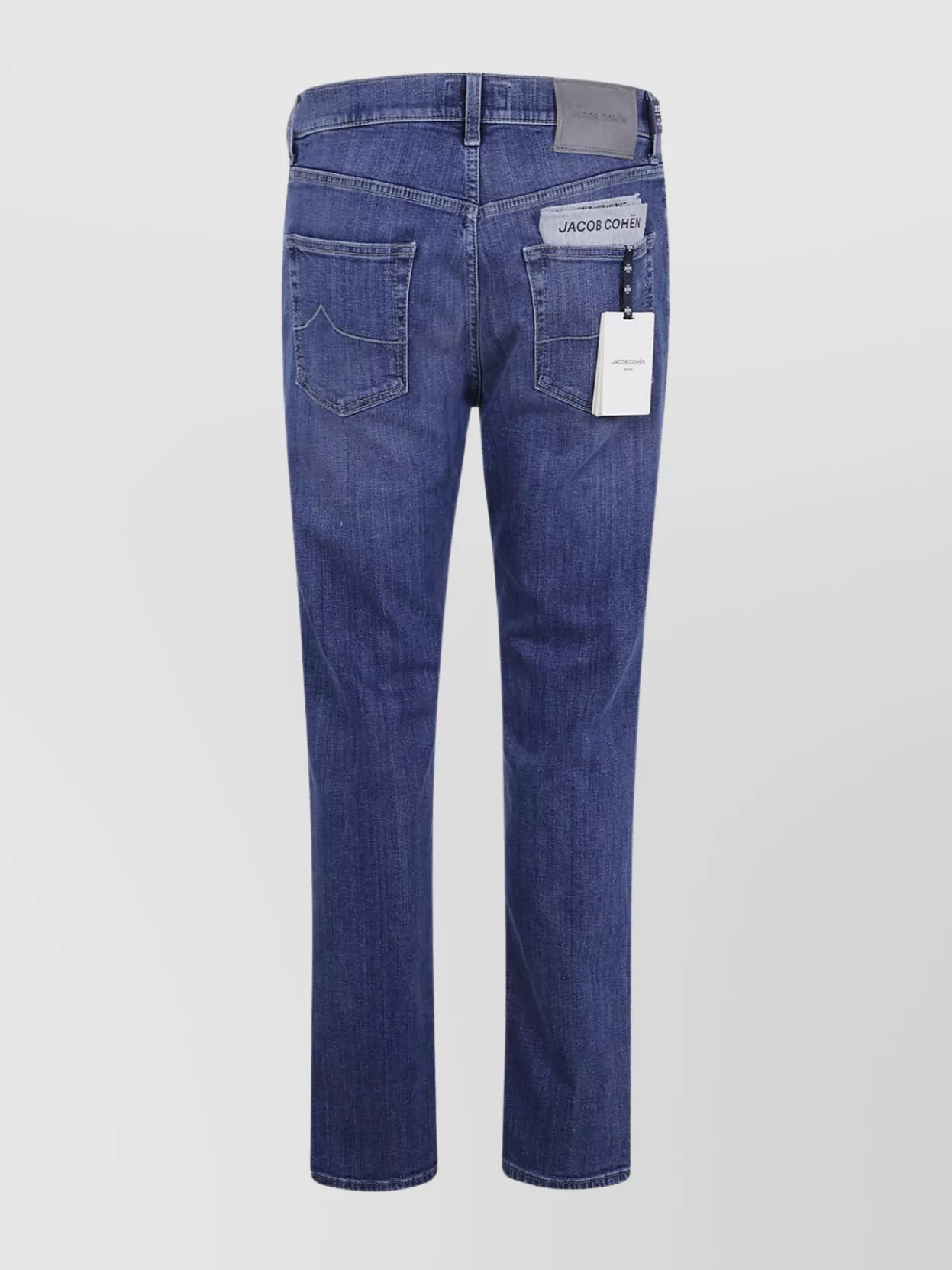 Jacob Cohen Regular Fit Straight Leg Denim Trousers In Blue