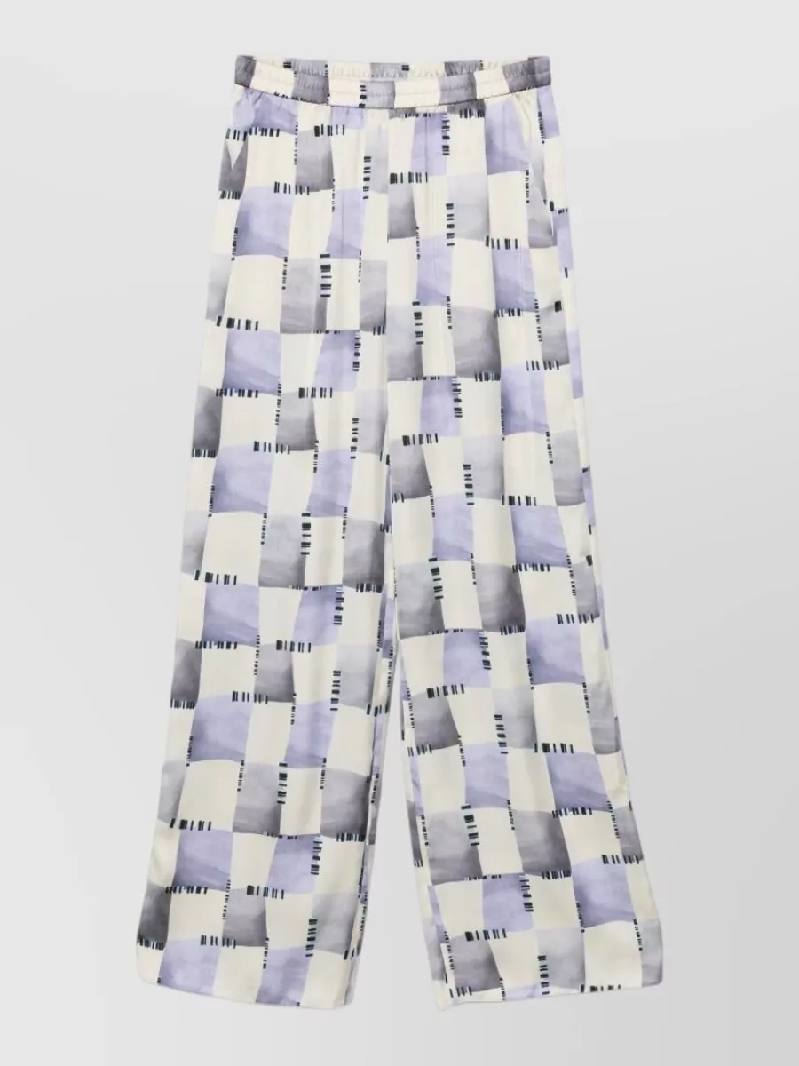 Emporio Armani Printed Wide-Leg Trousers