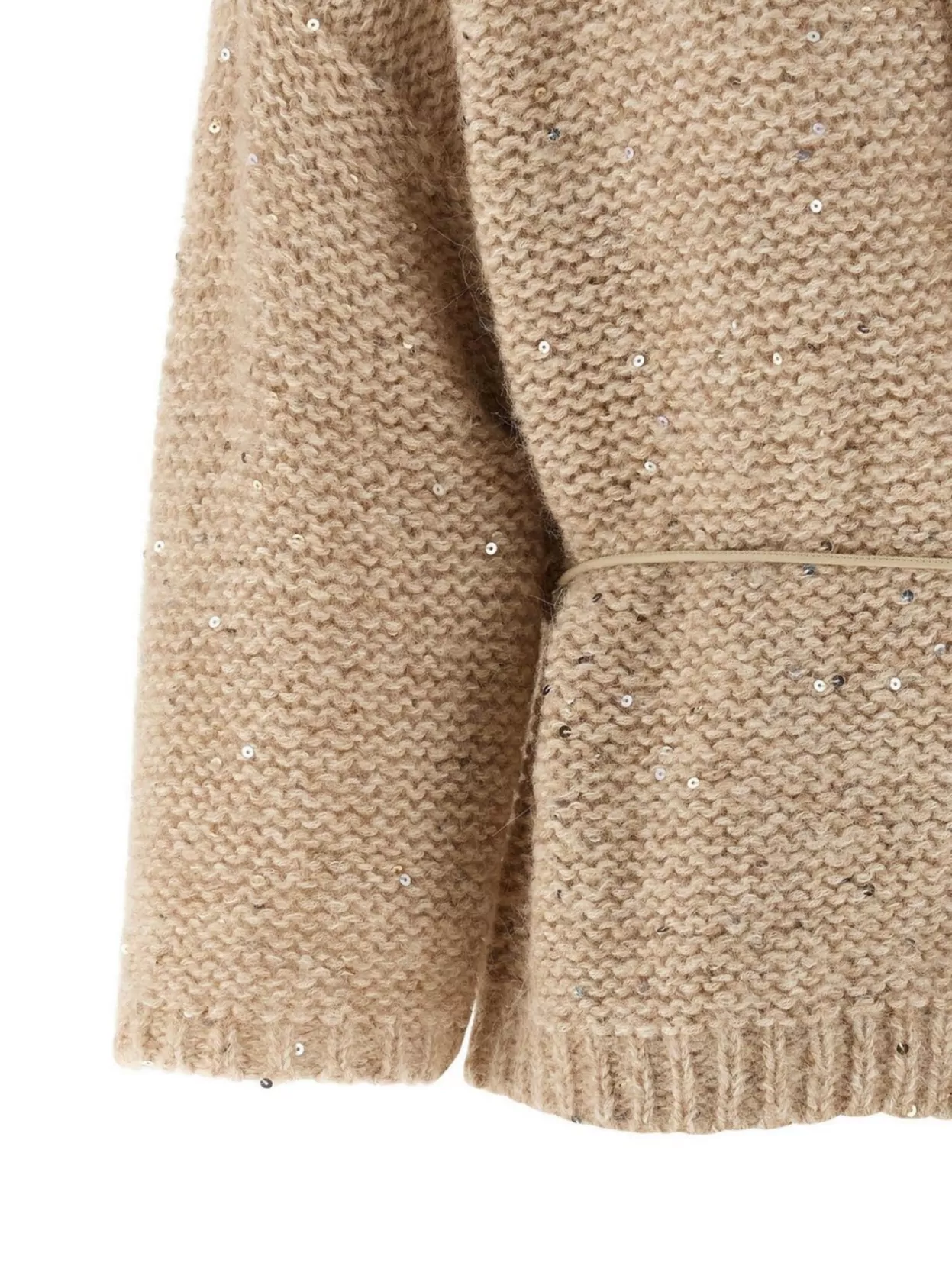 Peserico Textured Knit Cardigan Waist Tie